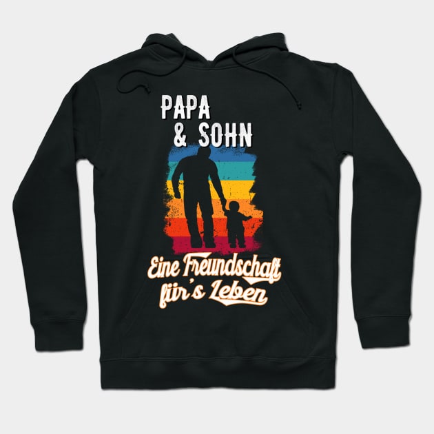 Papa und Sohn Vintage Partnerlook Vater Vatertag Hoodie by Foxxy Merch